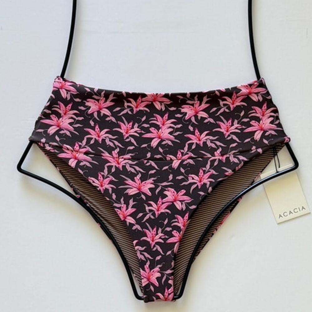 Acacia Swimwear Echo High Waisted Bikini Bottom - Madonna - XS - NWT